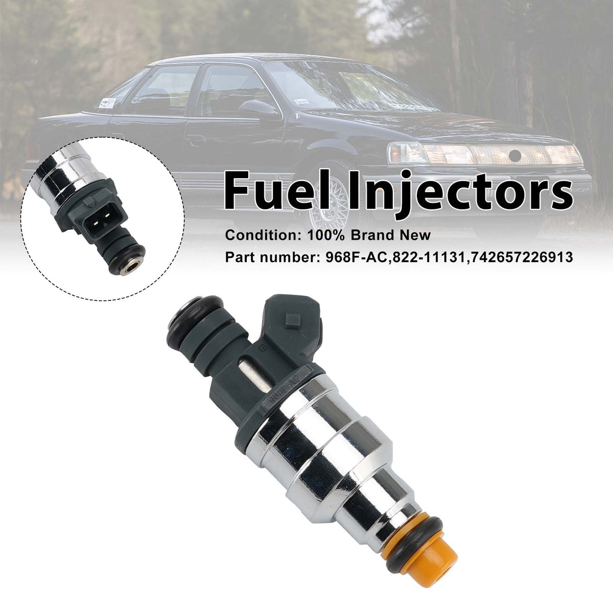 Ford and Mercury vehicles with a 2.0L Fuel Injectors 822-11131 968F-AC Generic