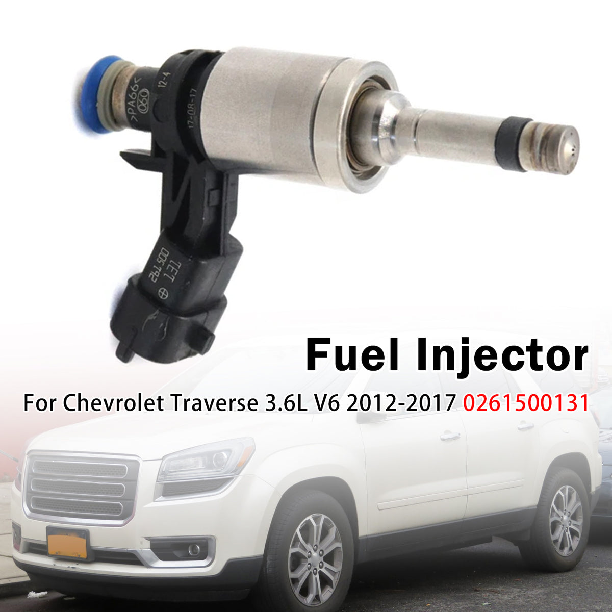 2012-2017 GMC Acadia 3.6L V6 1Pcs Fuel Injector 12634491 0261500131 Generic