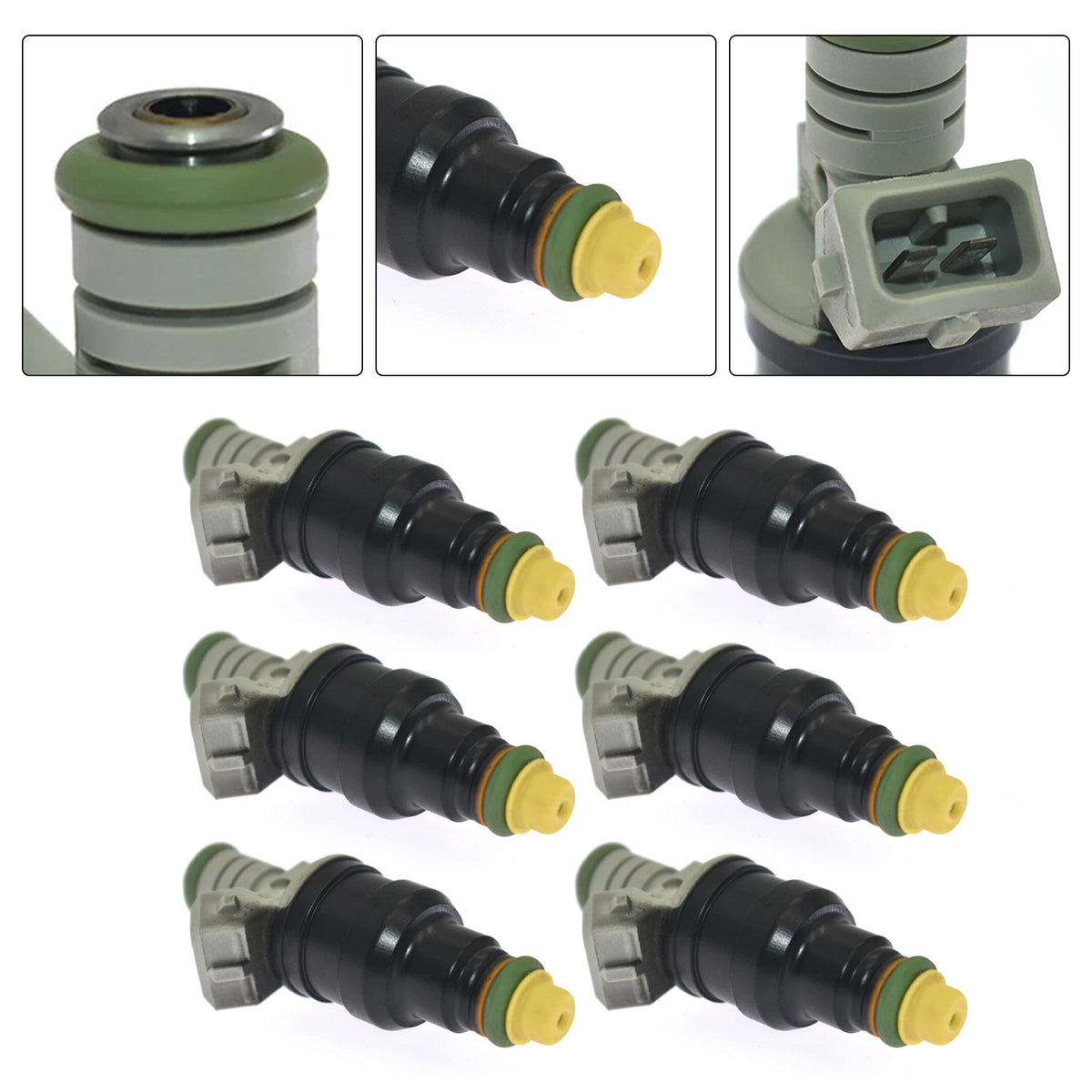 1987-1996 Ford E-250 Econoline 4.9L L6 6Pcs Fuel Injector 12351511 0280150710 Generic