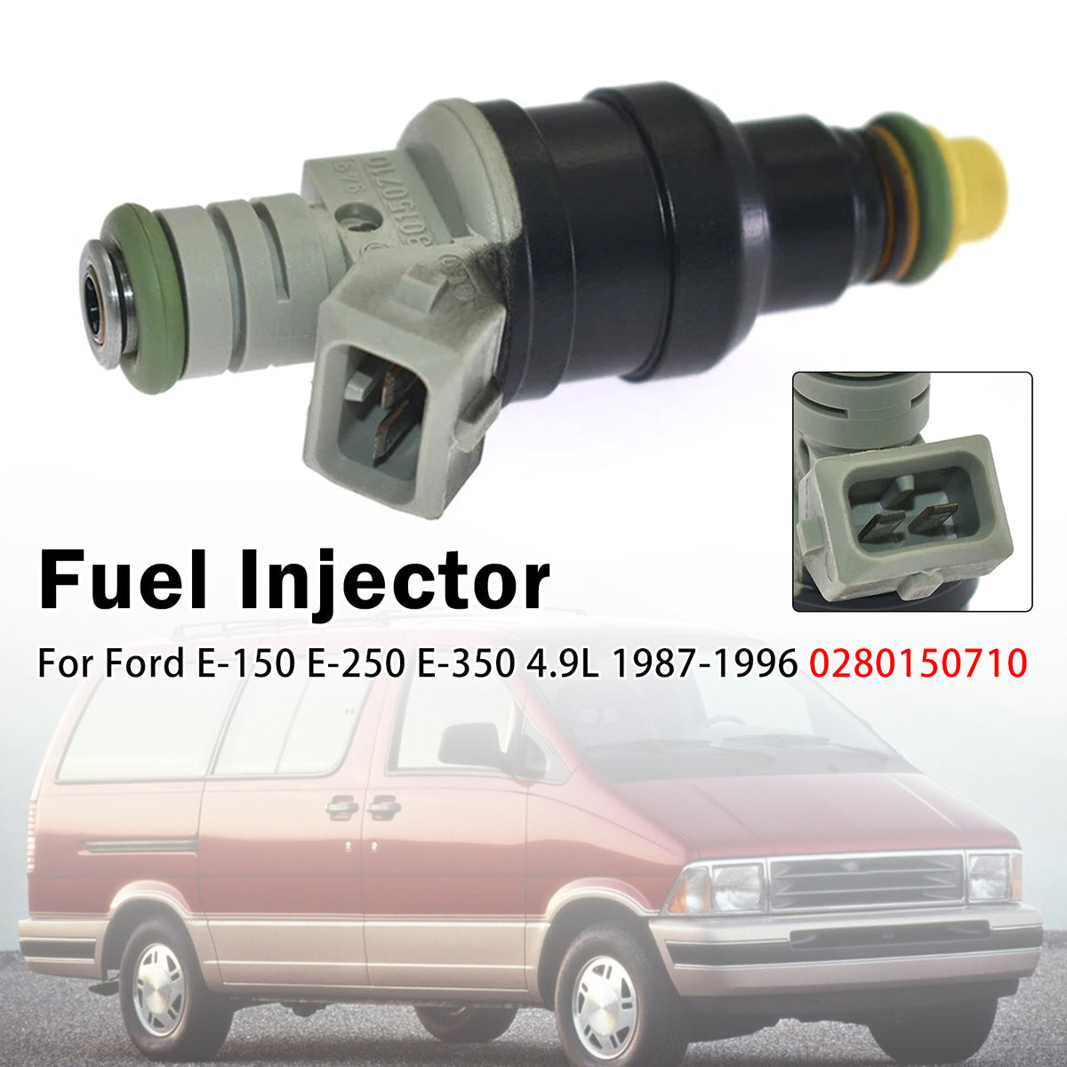 1988-1997 Ford Thunderbird 3.8L V6 1Pcs Fuel Injector 0280150522 E6SZ9F593A Generic