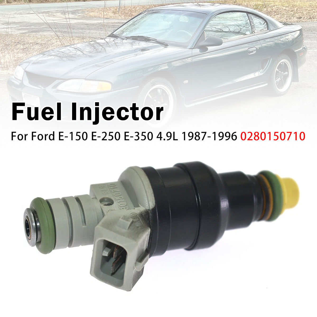 1986-1999 Mercury Sable 3.0L V6 1Pcs Fuel Injector 0280150522 E6SZ9F593A Generic
