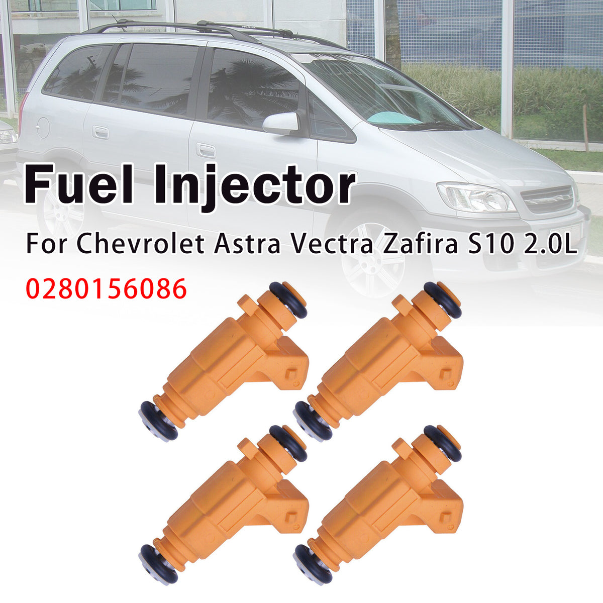 Chevrolet Vectra 2.0L 4Pcs Fuel Injector 0280156086 Generic