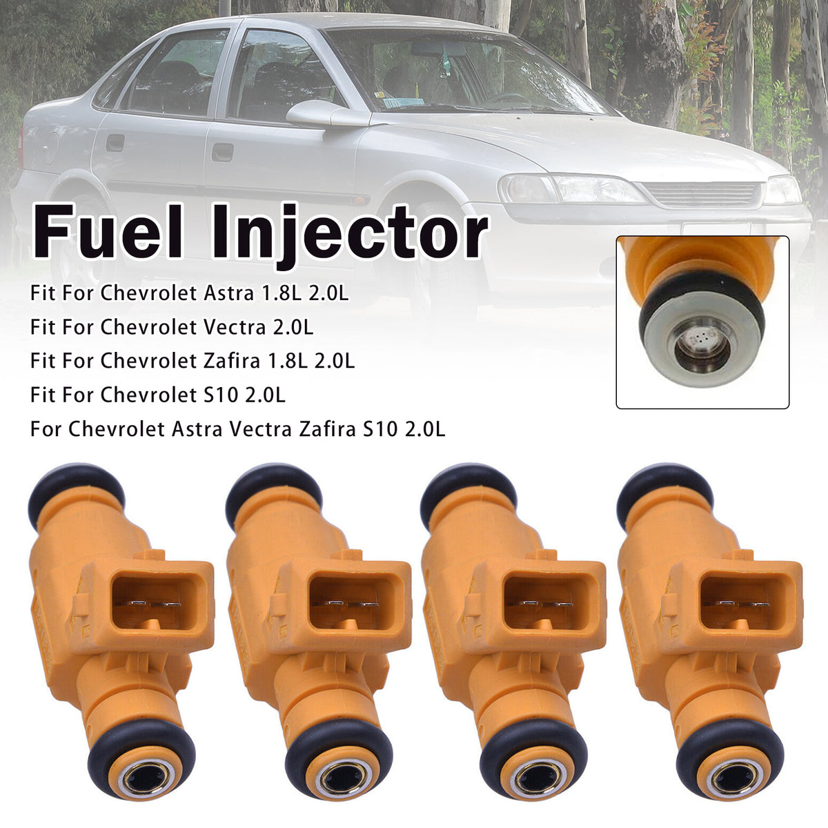 Chevrolet S10 2.0L 4Pcs Fuel Injector 0280156086 Generic