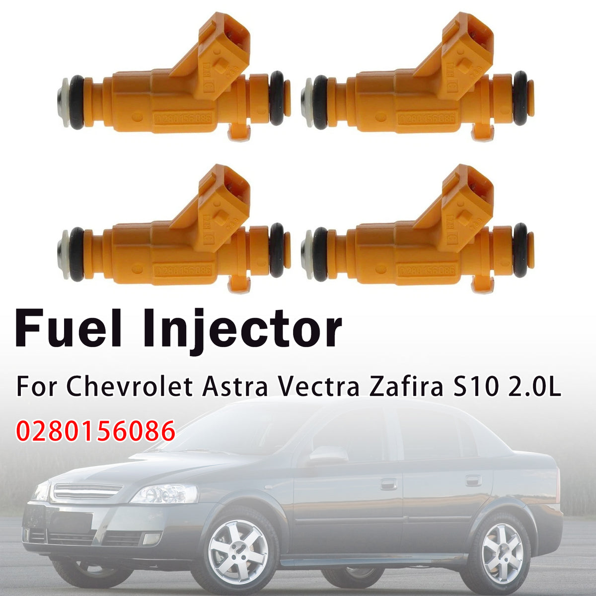 Chevrolet Astra 1.8L 2.0L 4Pcs Fuel Injector 0280156086 Generic