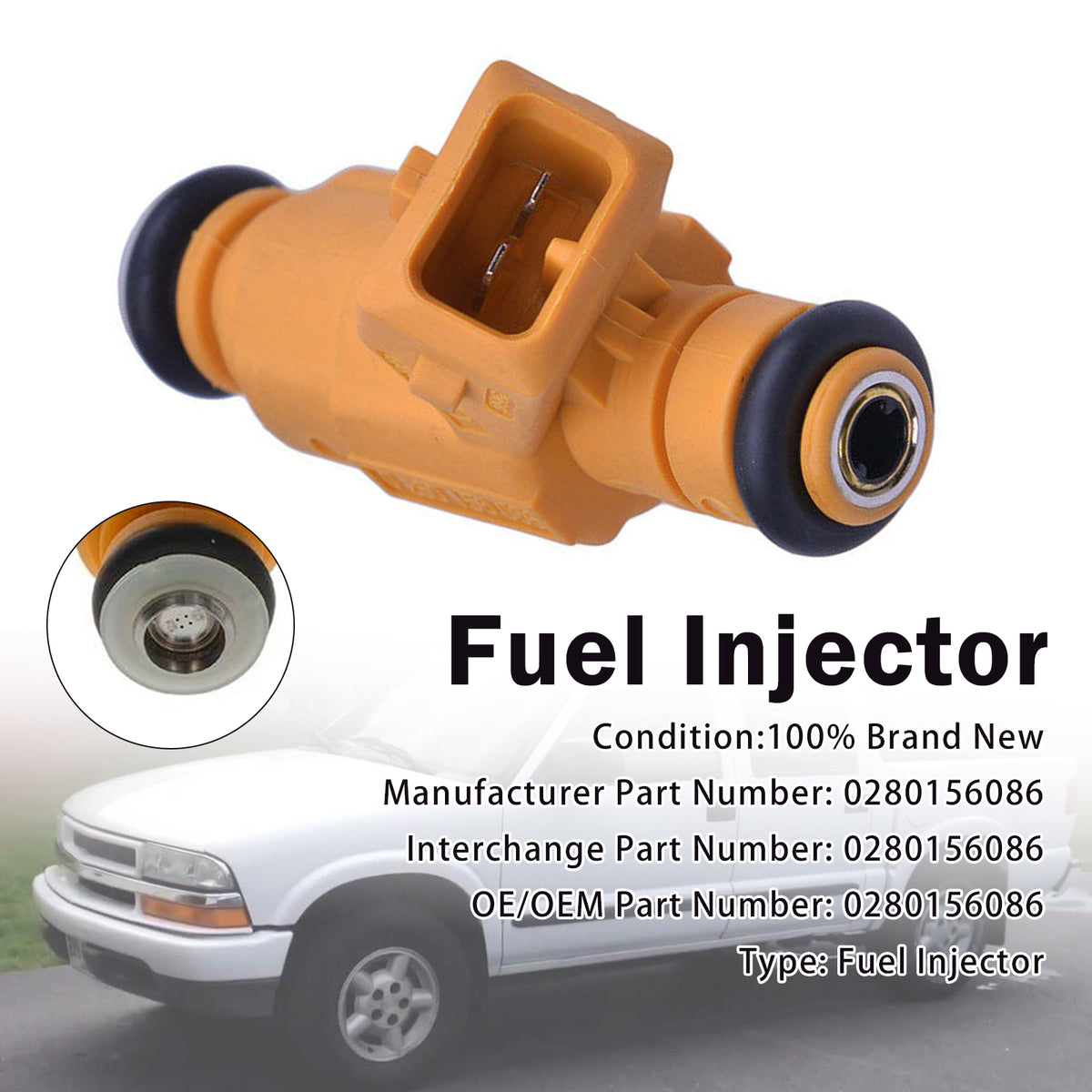 Chevrolet Zafira 1.8L 2.0L 1Pcs Fuel Injector 0280156086 Generic
