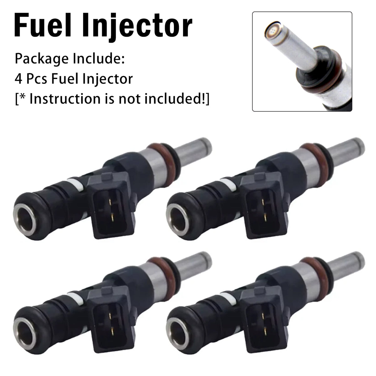 2007-2010 BMW 5 Series M5 Touring E61 5.0L V10 4Pcs Fuel Injector 0280158036 13647834893 Generic
