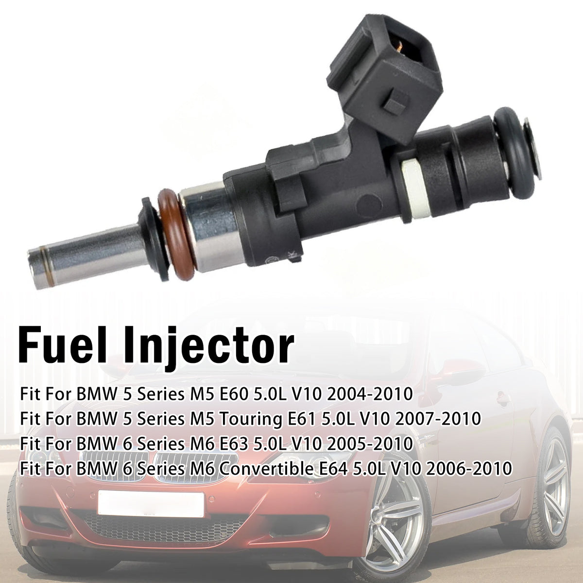 2004-2010 BMW 5 Series M5 E60 5.0L V10 1Pcs Fuel Injector 0280158036 13647834893 Generic