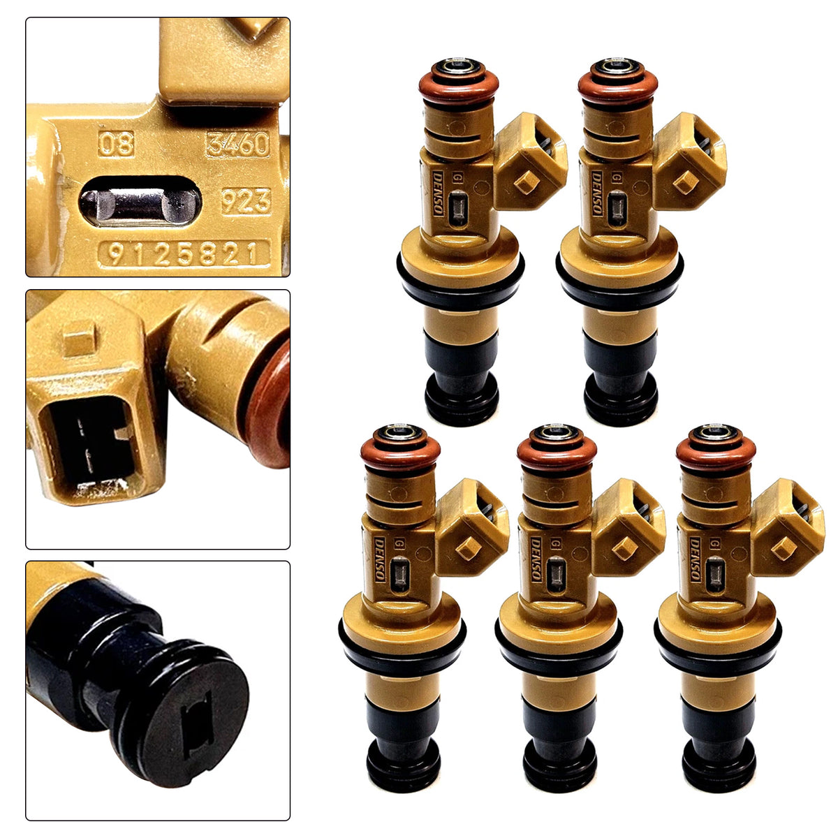 1999 Volvo S70 2.4L L5 5Pcs Fuel Injector 9125821 852-12180 Generic