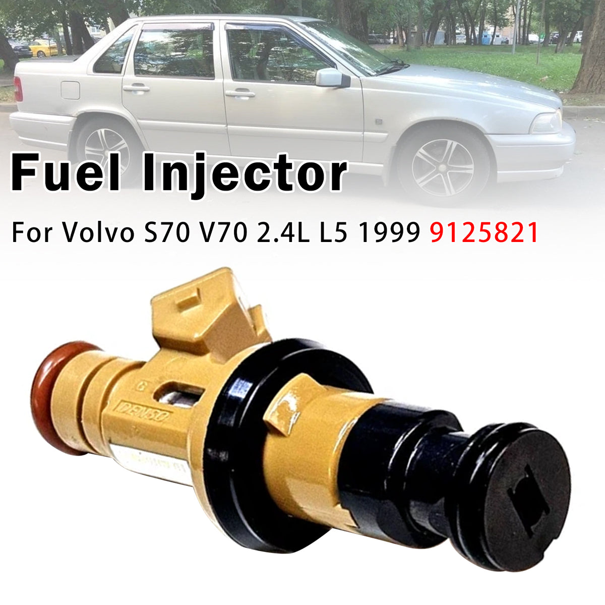 1999 Volvo V70 2.4L L5 1Pcs Fuel Injector 9125821 852-12180 Generic