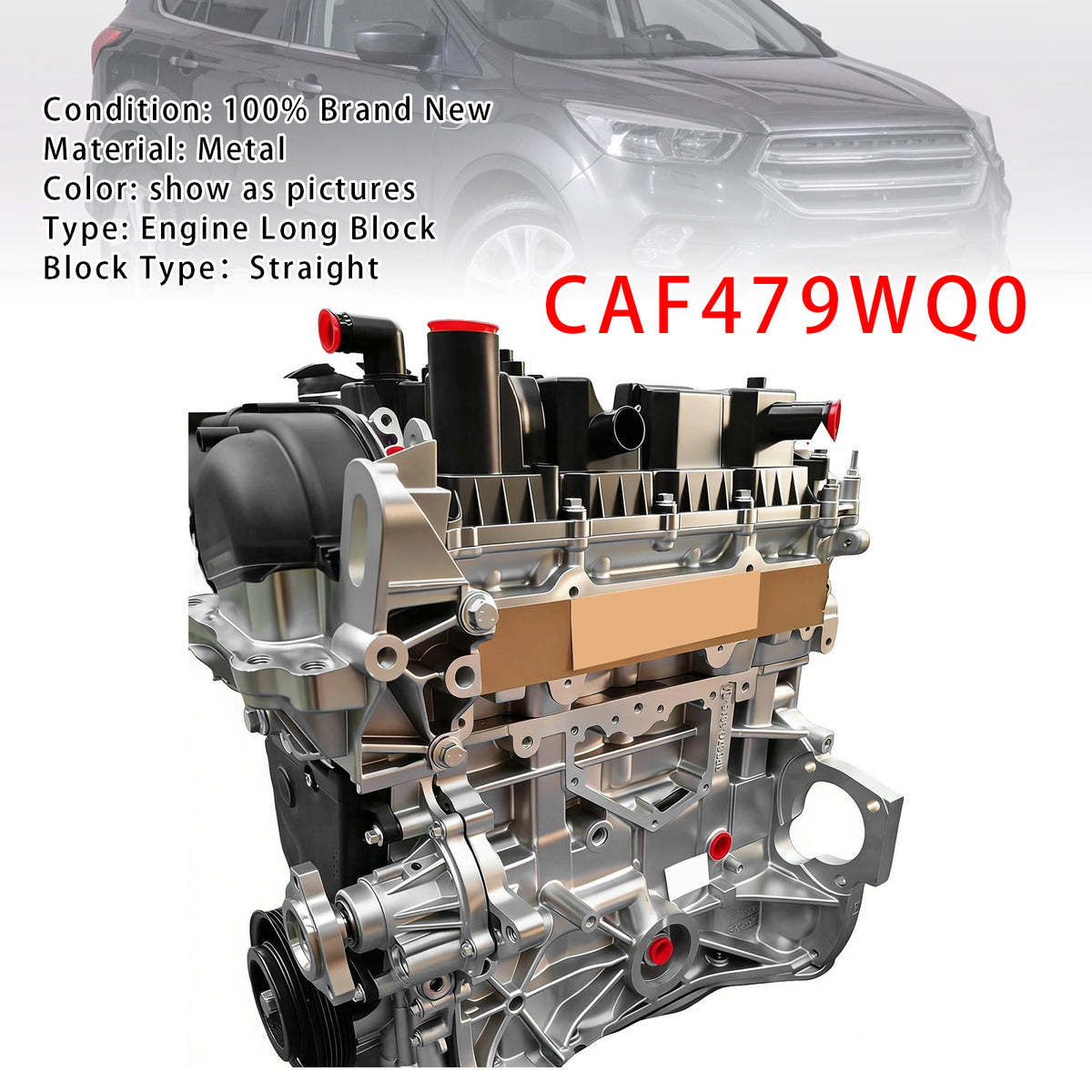 2017-2019 Ford Escape 1.5L Engine Motor 4-Cylinder CAF479WQ0 Generic