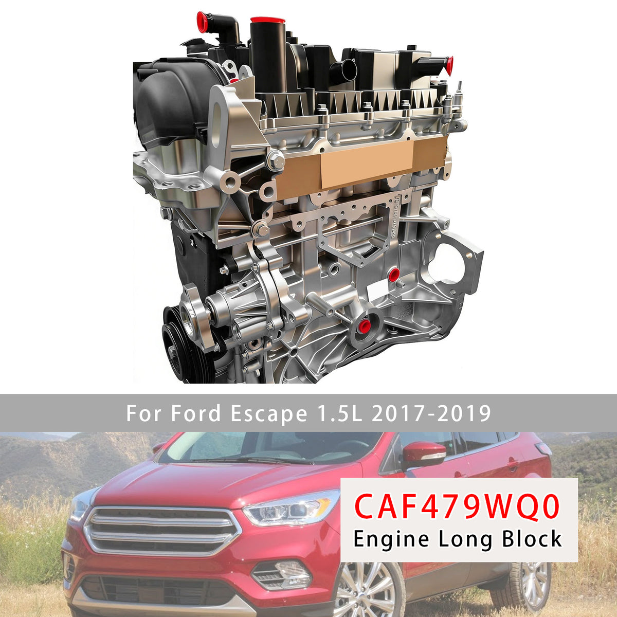 2017-2019 Ford Escape 1.5L Engine Motor 4-Cylinder CAF479WQ0 Generic