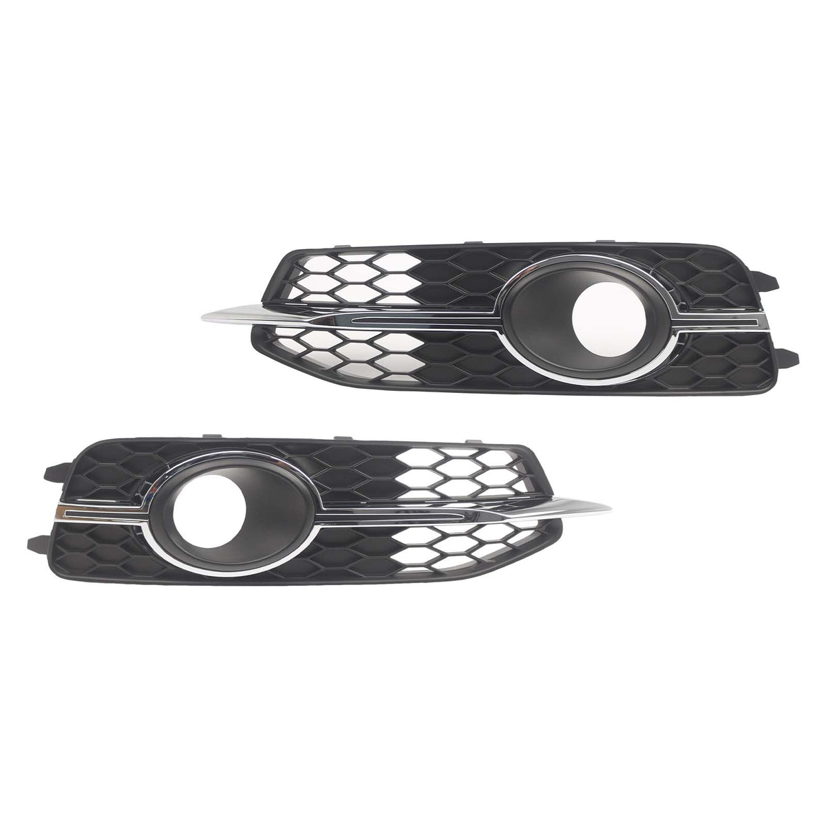 2012-2014 Audi A6 C7 S-Line 2PCS Car Front Bumper Fog Light Grille 4G0807681K 4G0807682E Generic