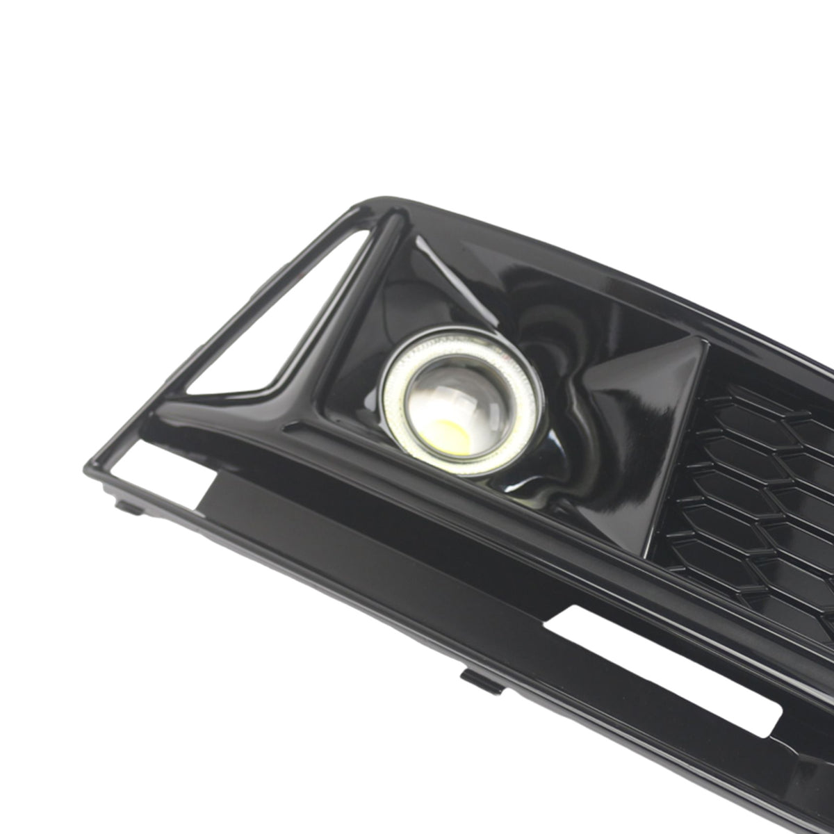 2016-2019 AUDI A4 B9 S-line S4 (8W) 2PCS Black Front Bumper Foglight Grille Grill 8W0807682K 8W0807681G Generic