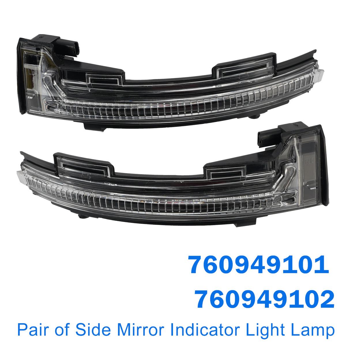2018-2023 VW Touareg III CR Pair of Side Mirror Indicator Light Lamp Generic