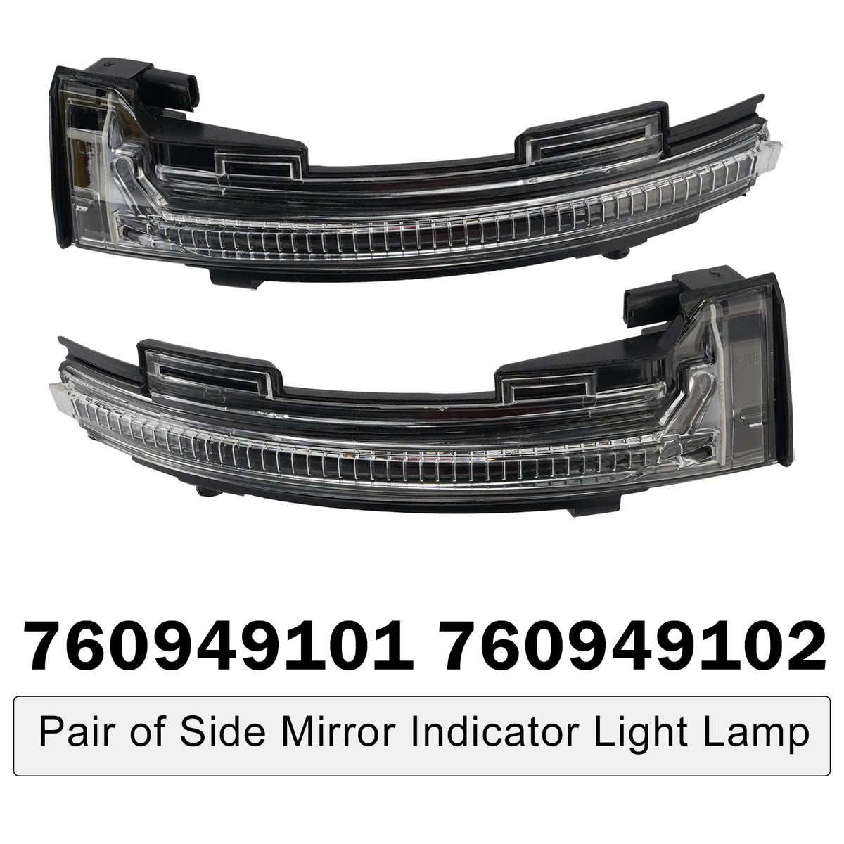 2018-2023 VW Touareg III CR Pair of Side Mirror Indicator Light Lamp Generic