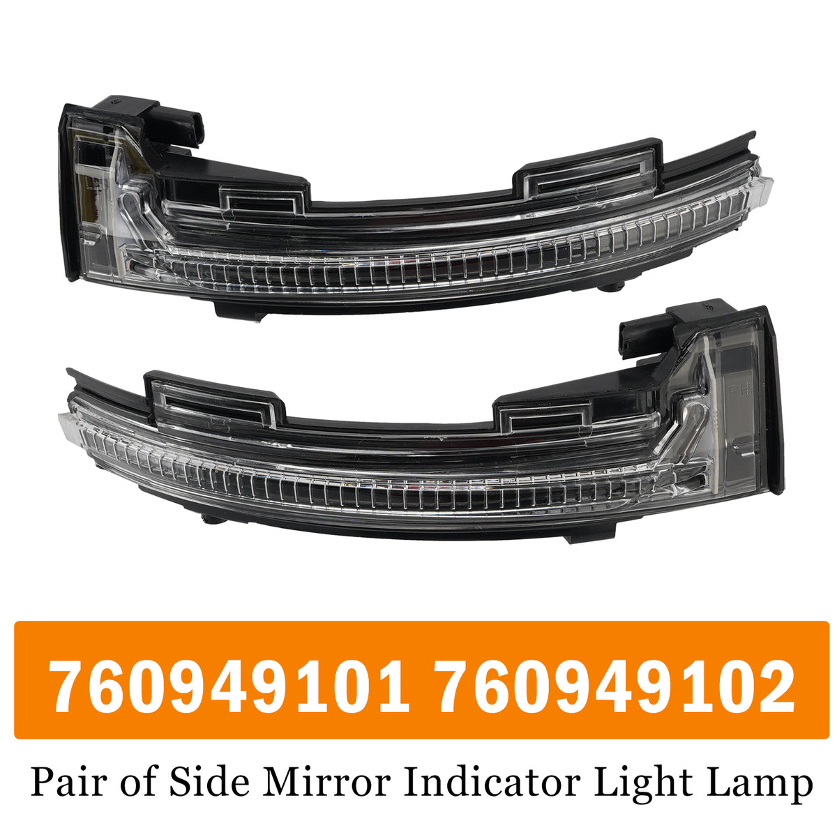 2018-2023 VW Touareg III CR Pair of Side Mirror Indicator Light Lamp Generic