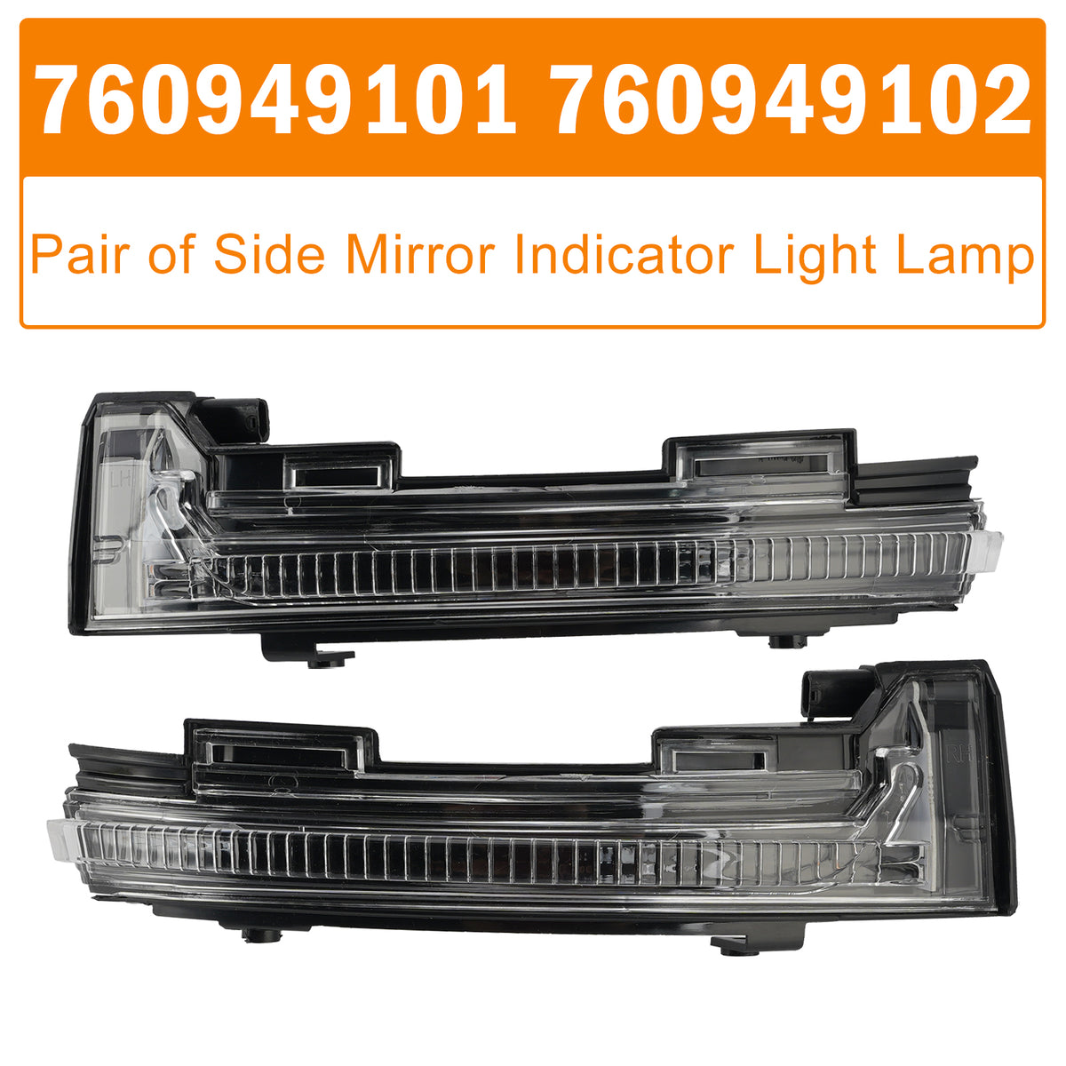 2018-2023 VW Touareg III CR Pair of Side Mirror Indicator Light Lamp Generic
