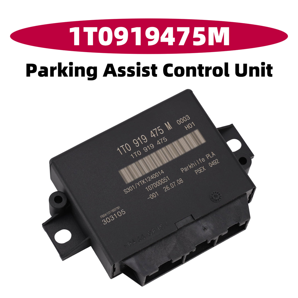 VW Passat CC Tiguan Golf Plus Parking Aid Park Assist Control Module 1T0919475M Generic