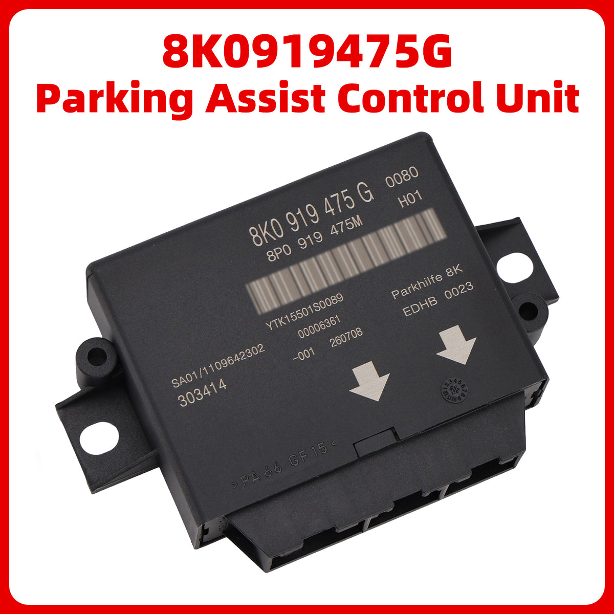 Audi A5 S5 8T8 Parking Distance Assist Sensor Module Control Unit 8K0919475G Generic