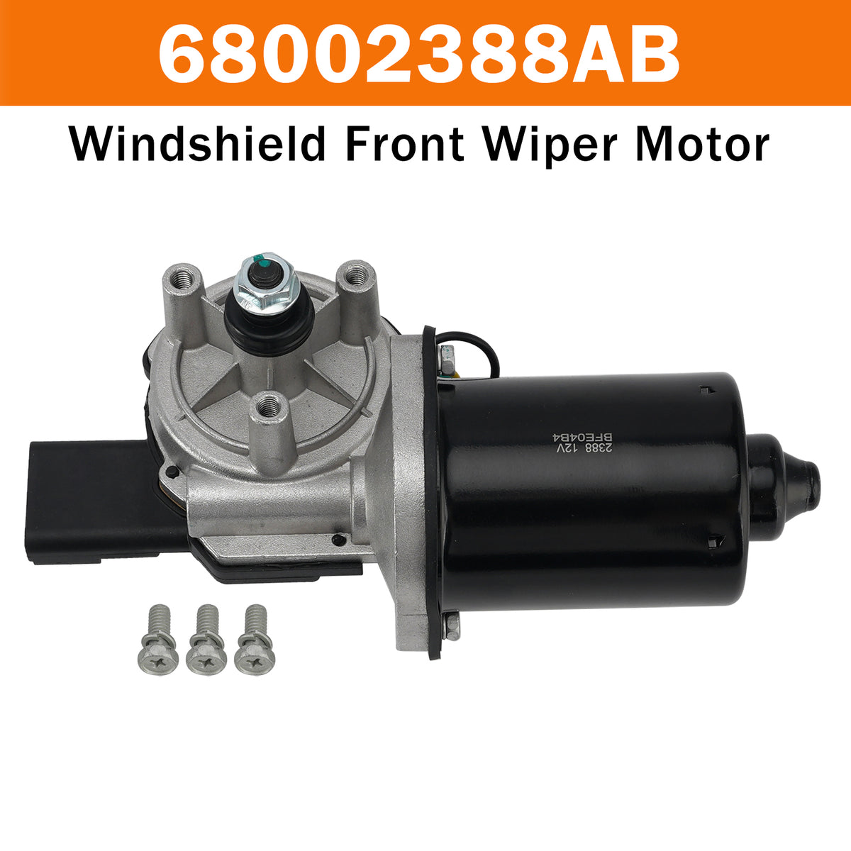 2007-2018 Jeep Wrangler JK Windshield Front Wiper Motor 68002388AB 68002388AA Generic