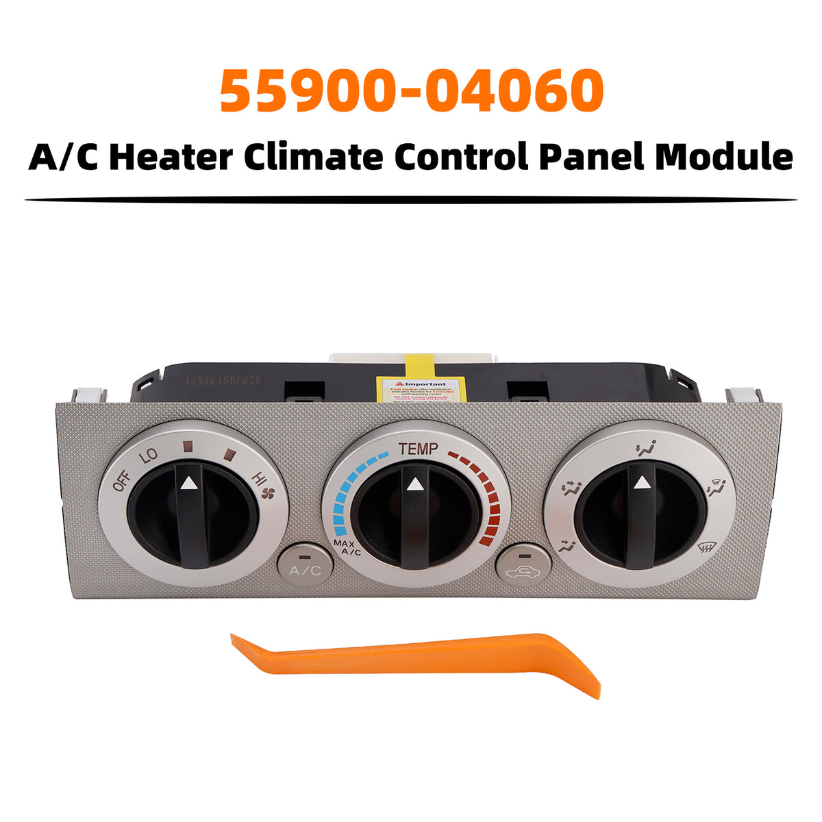 2009-2011 Toyota Tacoma 2.7L I4/4.0L V6 A C Heater Climate Control Panel Module 55900-04060 Generic