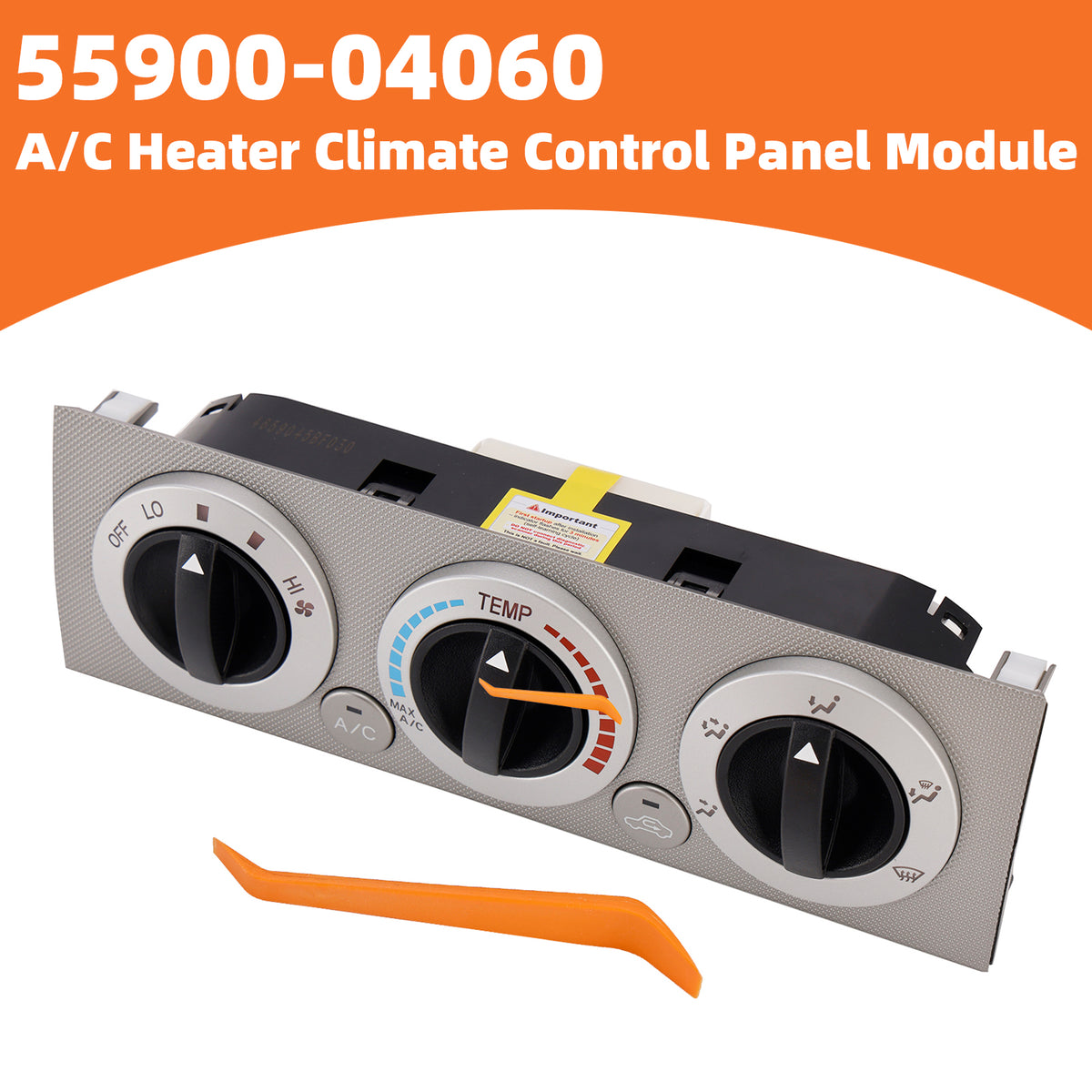 2009-2011 Toyota Tacoma 2.7L I4/4.0L V6 A C Heater Climate Control Panel Module 55900-04060 Generic