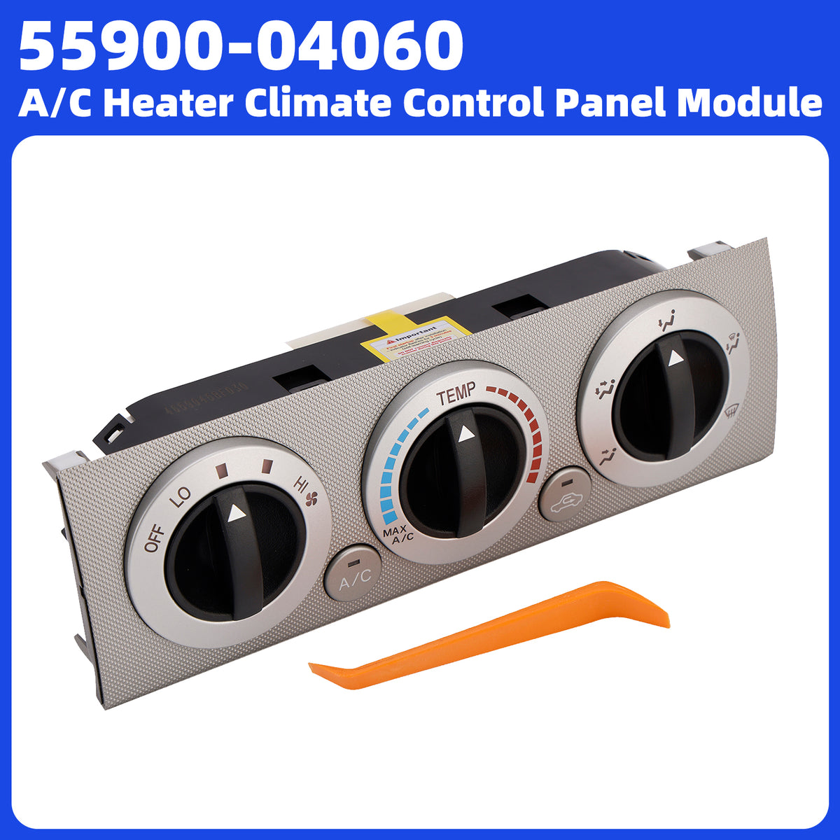 2009-2011 Toyota Tacoma 2.7L I4/4.0L V6 A C Heater Climate Control Panel Module 55900-04060 Generic