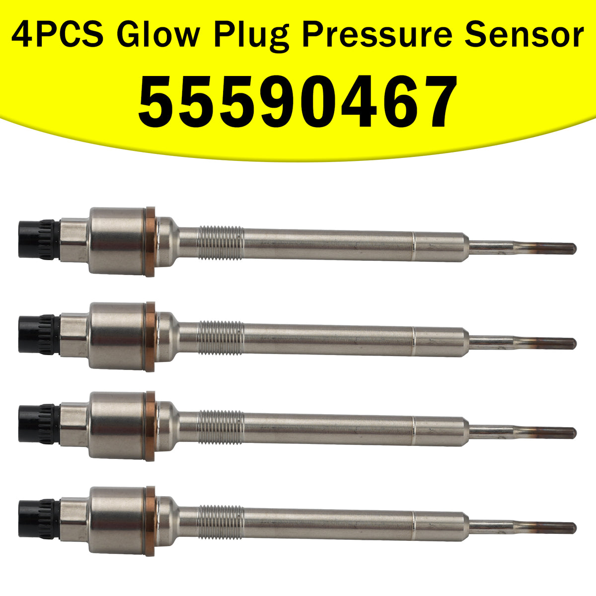 2011-2018 Vauxhall Zafira 4PCS Glow Plug Pressure Sensor 55590467 55579436 Generic
