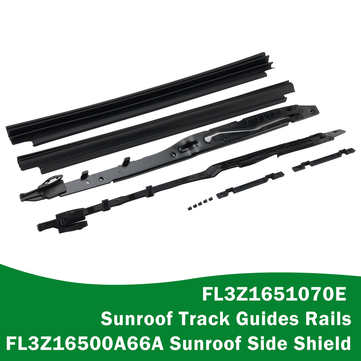2018-2022 Ford Expedition Lincoln Navigator Sunroof Track Guides Rails & Sunroof Side Shield FL3Z1651070E FL3Z16500A66A Generic