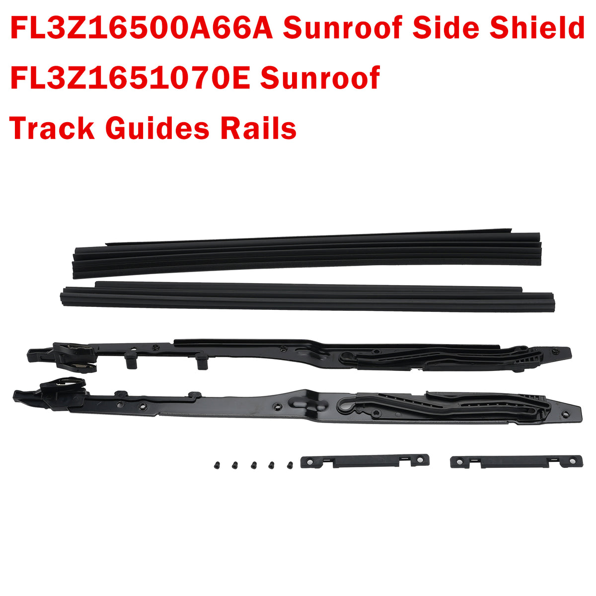 2018-2022 Ford Expedition Lincoln Navigator Sunroof Track Guides Rails & Sunroof Side Shield FL3Z1651070E FL3Z16500A66A Generic