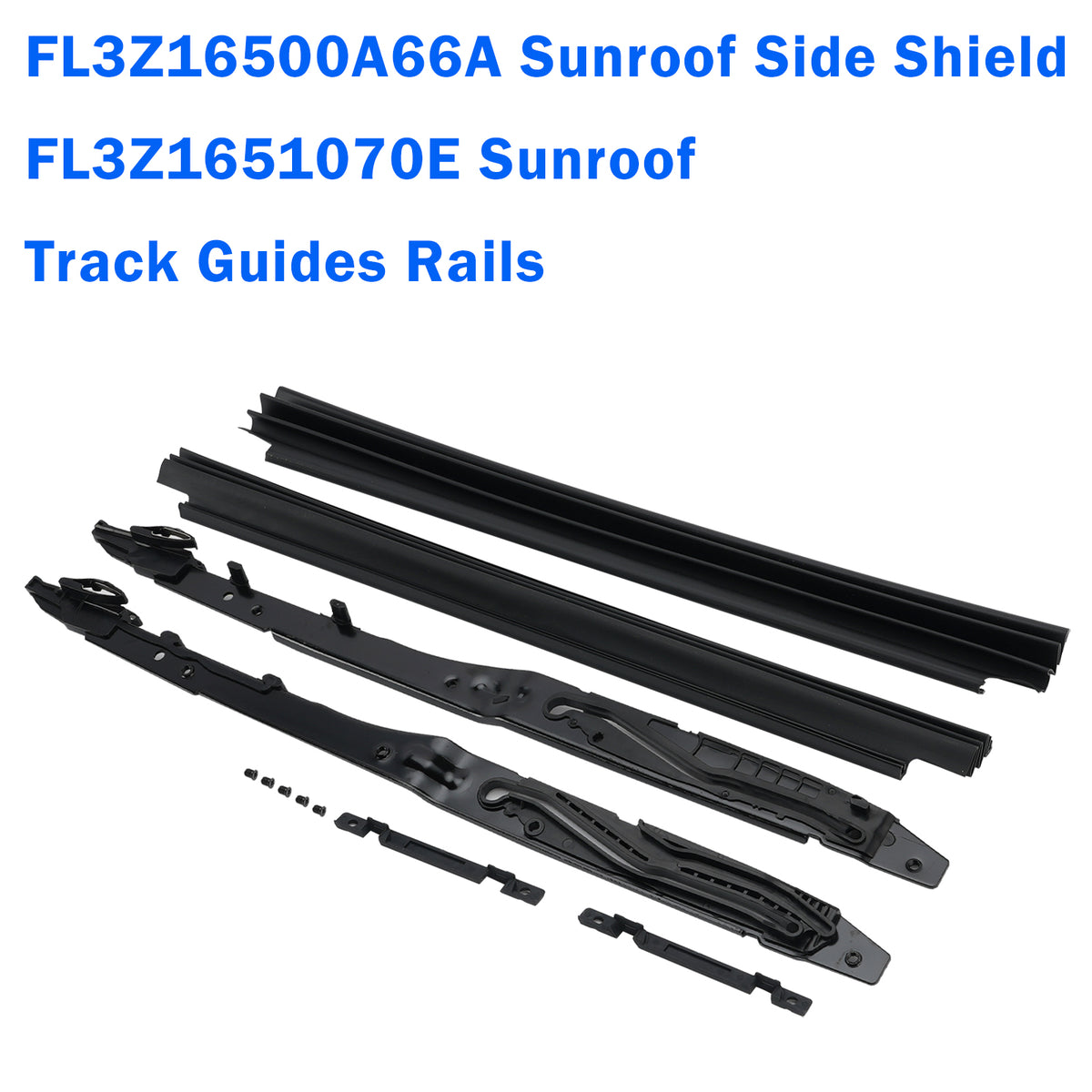 2018-2022 Ford Expedition Lincoln Navigator Sunroof Track Guides Rails & Sunroof Side Shield FL3Z1651070E FL3Z16500A66A Generic