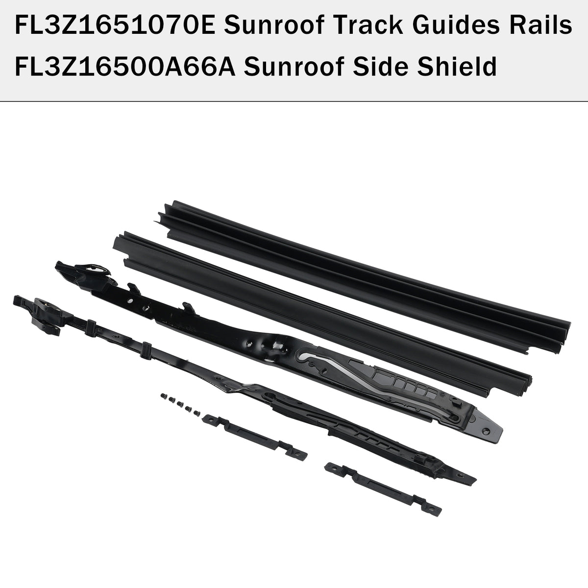 2018-2022 Ford Expedition Lincoln Navigator Sunroof Track Guides Rails & Sunroof Side Shield FL3Z1651070E FL3Z16500A66A Generic