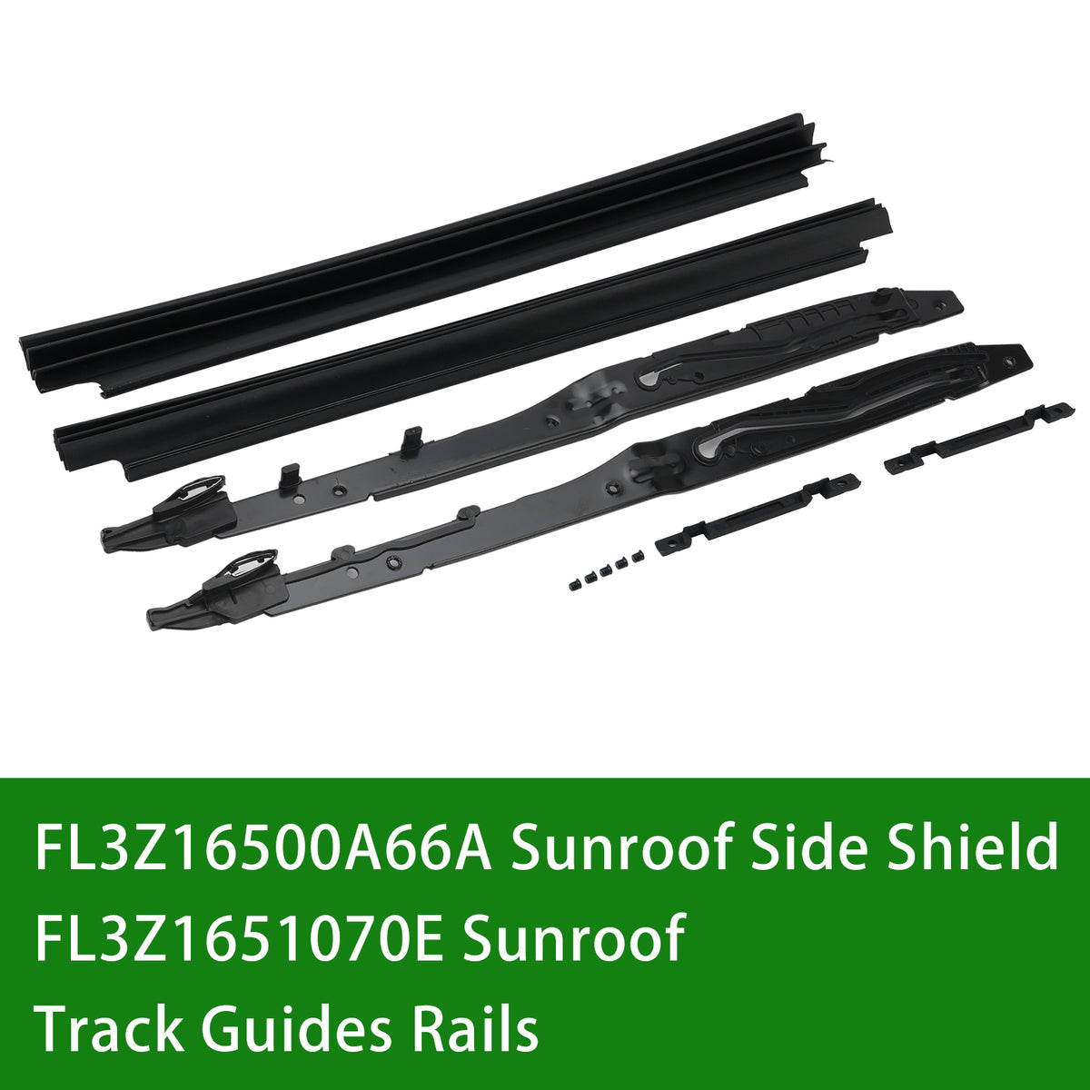 2018-2022 Ford Expedition Lincoln Navigator Sunroof Track Guides Rails & Sunroof Side Shield FL3Z1651070E FL3Z16500A66A Generic
