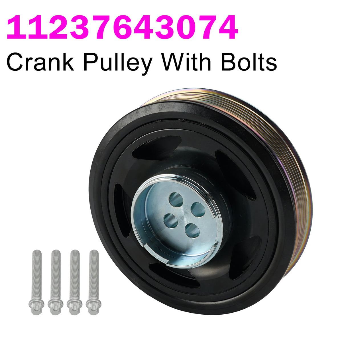 2013-2019 Mini Hatchback (F56) 1.5 Cooper D 1496 Ccm 116 Hp 12. Crank Pulley With Bolts 11237643074 11239888682 Generic