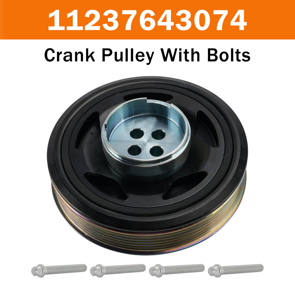 2013-2019 Mini Hatchback (F55) 1.5 Cooper D 1496 Ccm 116 Hp 10. Crank Pulley With Bolts 11237643074 11239888682 Generic