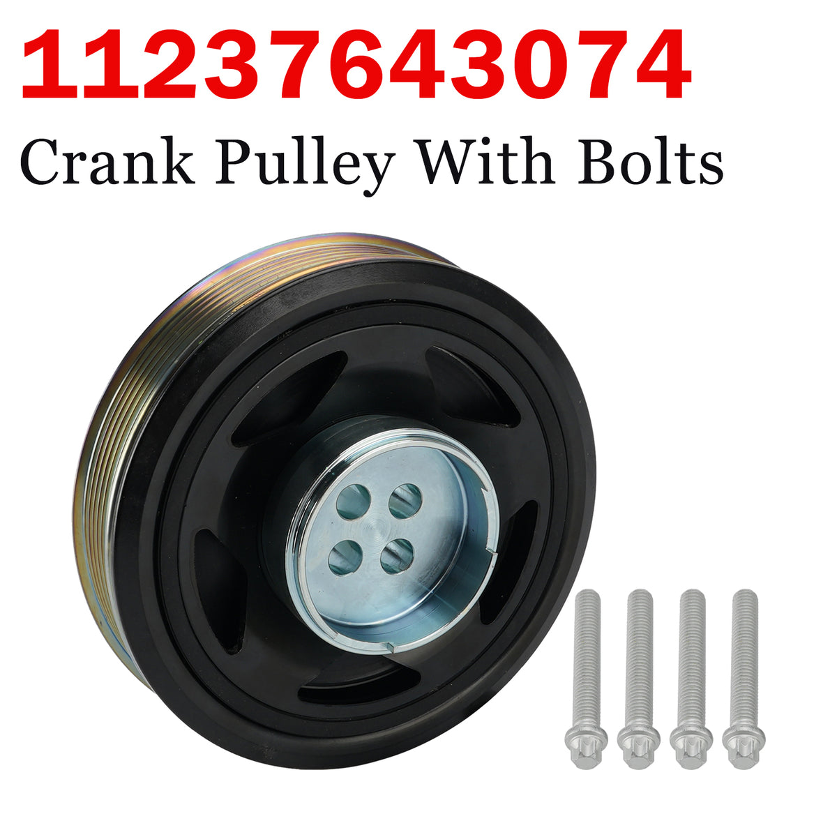 2014-2019 BMW 2 Active Tourer (F45) 216D 1.5 1496 Ccm 116 Hp 03. Crank Pulley With Bolts 11237643074 11239888682 Generic