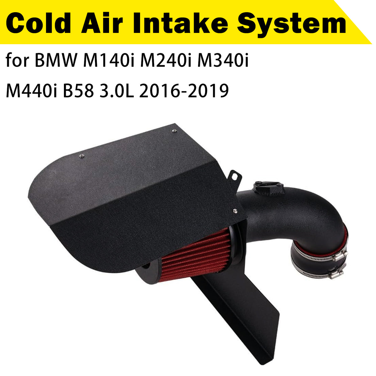 2016-2019 BMW 440i F32 F36 B58 3.0L Cold Air Intake System Generic