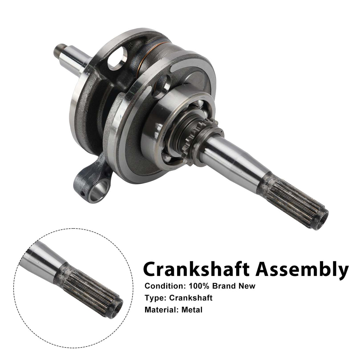 2000 Yamaha Warrior 350 YFM350X Crankshaft For Yamaha YFM350X YFM350R Raptor 350 2004-2013 1UY-11422-00-00 1UY-W1141-00-00 Generic