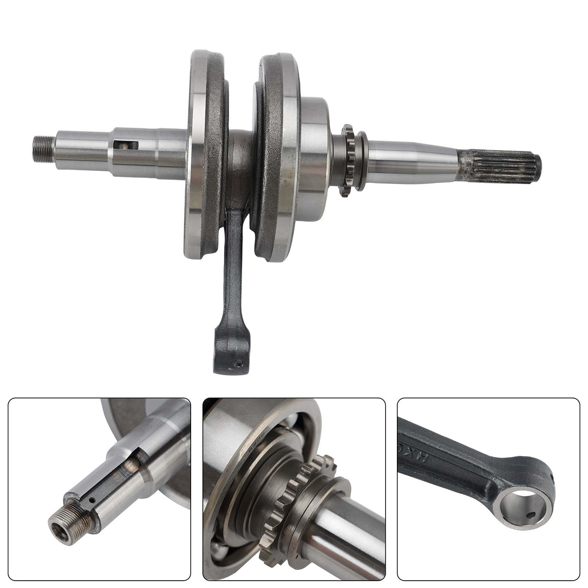 2003 Yamaha Warrior 350 YFM350X Crankshaft For Yamaha YFM350X YFM350R Raptor 350 2004-2013 1UY-11422-00-00 1UY-W1141-00-00 Generic