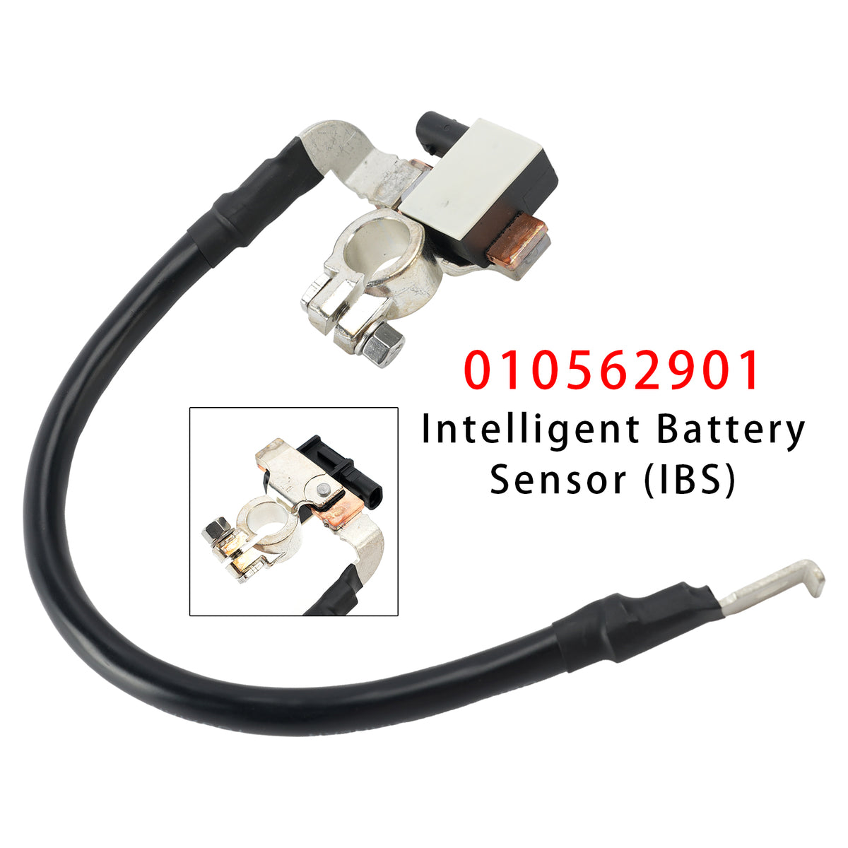 2008-2014 BMW X6 E71 E72 Battery Cable Sensor Negative with Intelligent Battery Sensor 010562901 6126947499 Generic