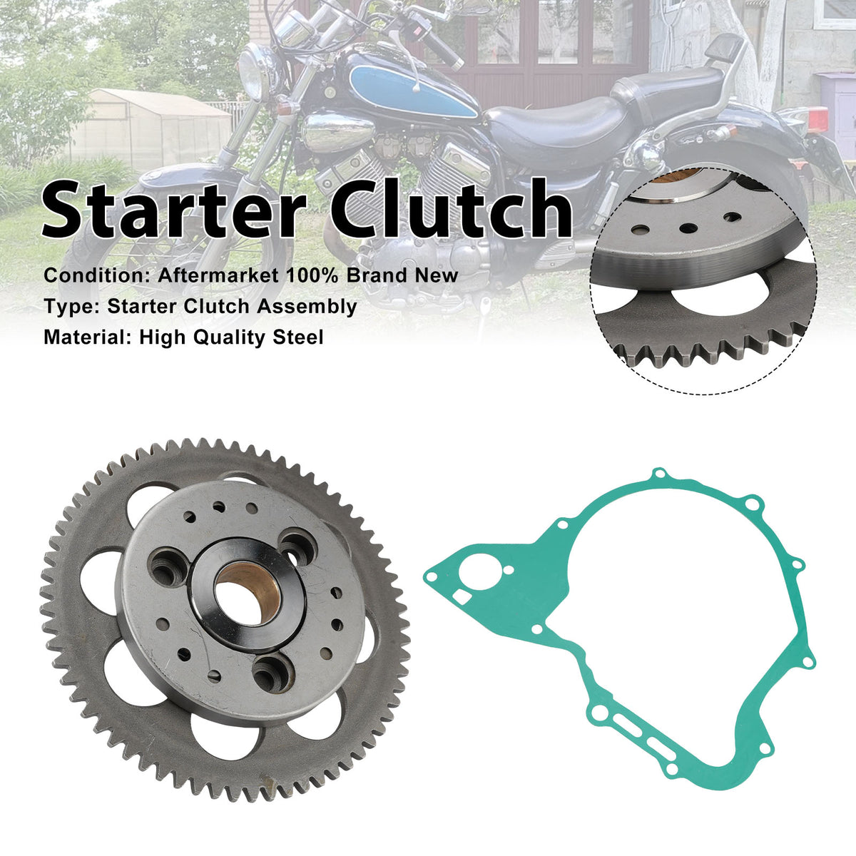 1987/1992-1996 Yamaha XV500 Virago 500 One Way Starter Clutch Kits 22U-15517-00 22U-15580-00 Generic