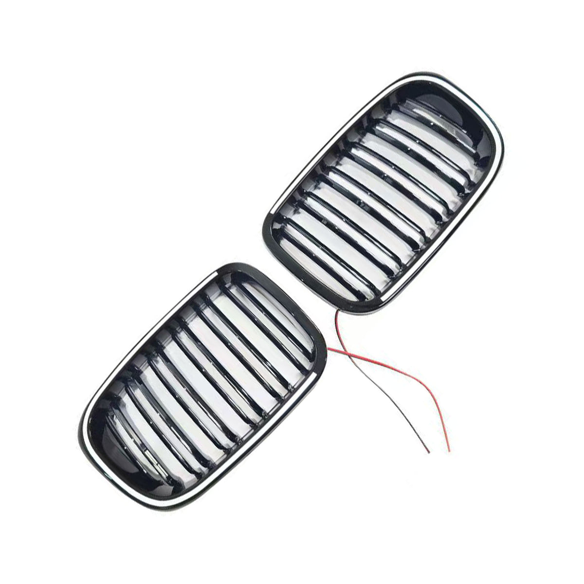 1999-2001 BMW 3 Series E46 4-Door Pre-LCI Black Front Bumper Grille W/LED Generic