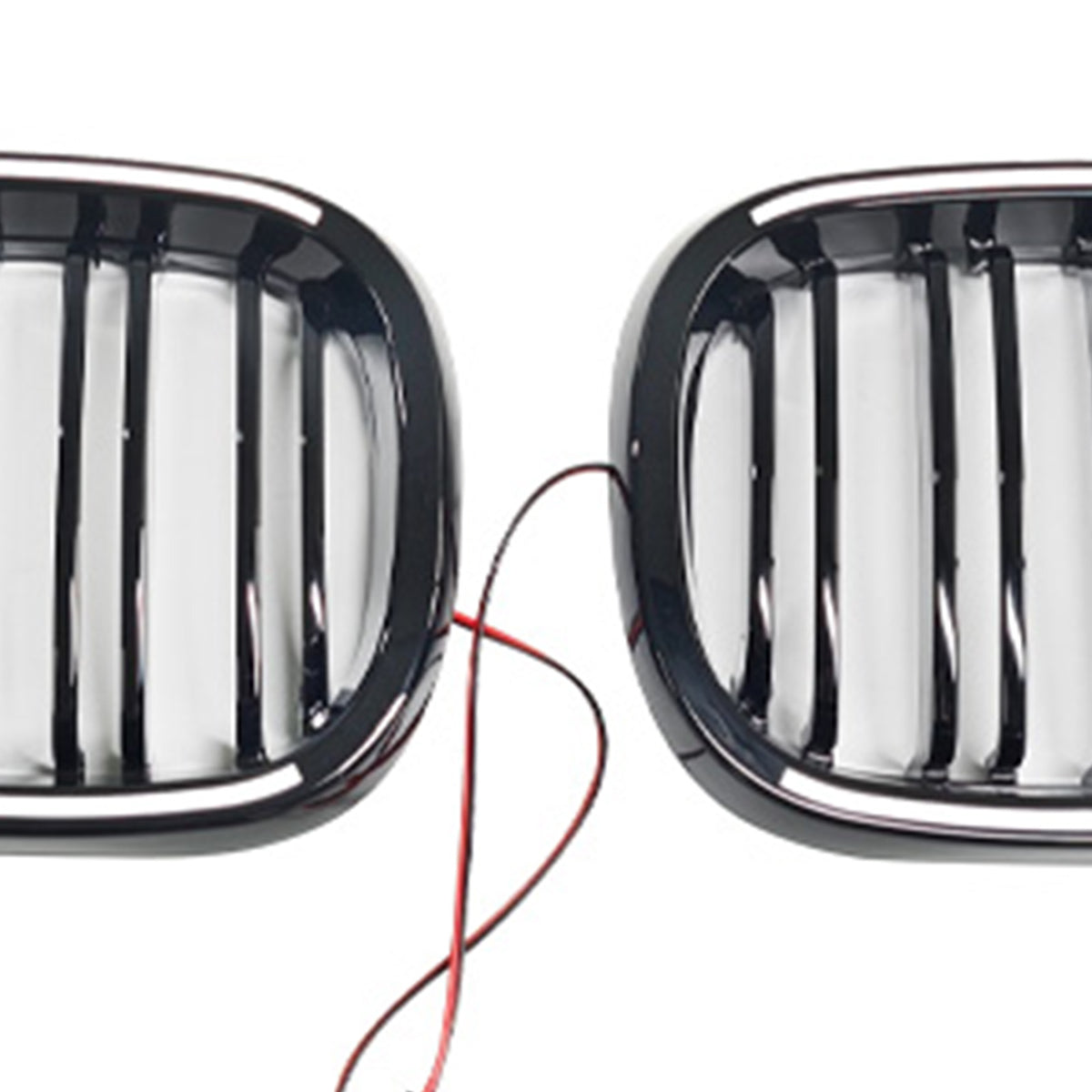 2002-2005 BMW 3 Series E46 4-Door LCI Black Front Bumper Grille W/LED Generic