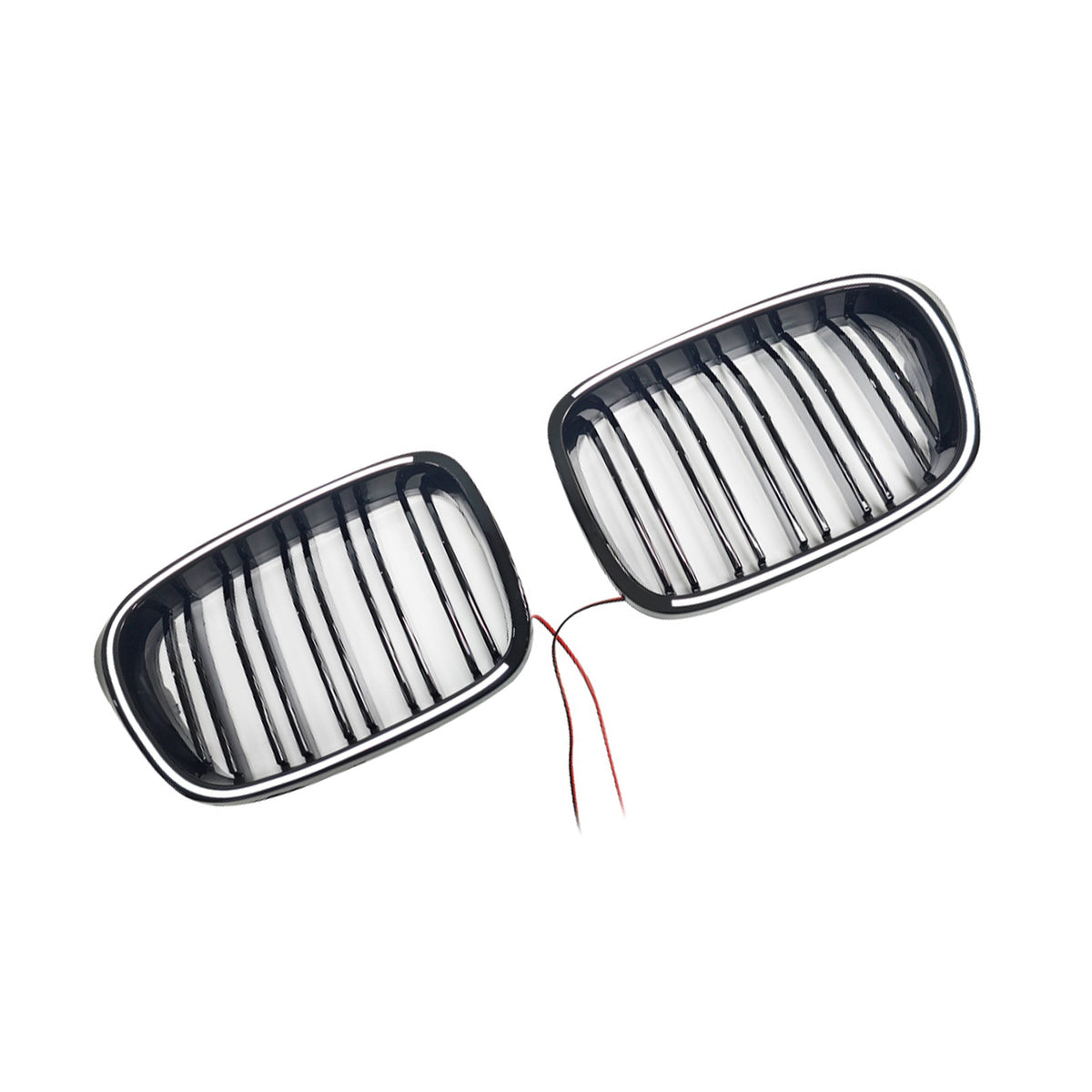 1997-2004 BMW 5-Series E39 Touring Gloss Black Front Kidney Grill Grille W/LED Generic