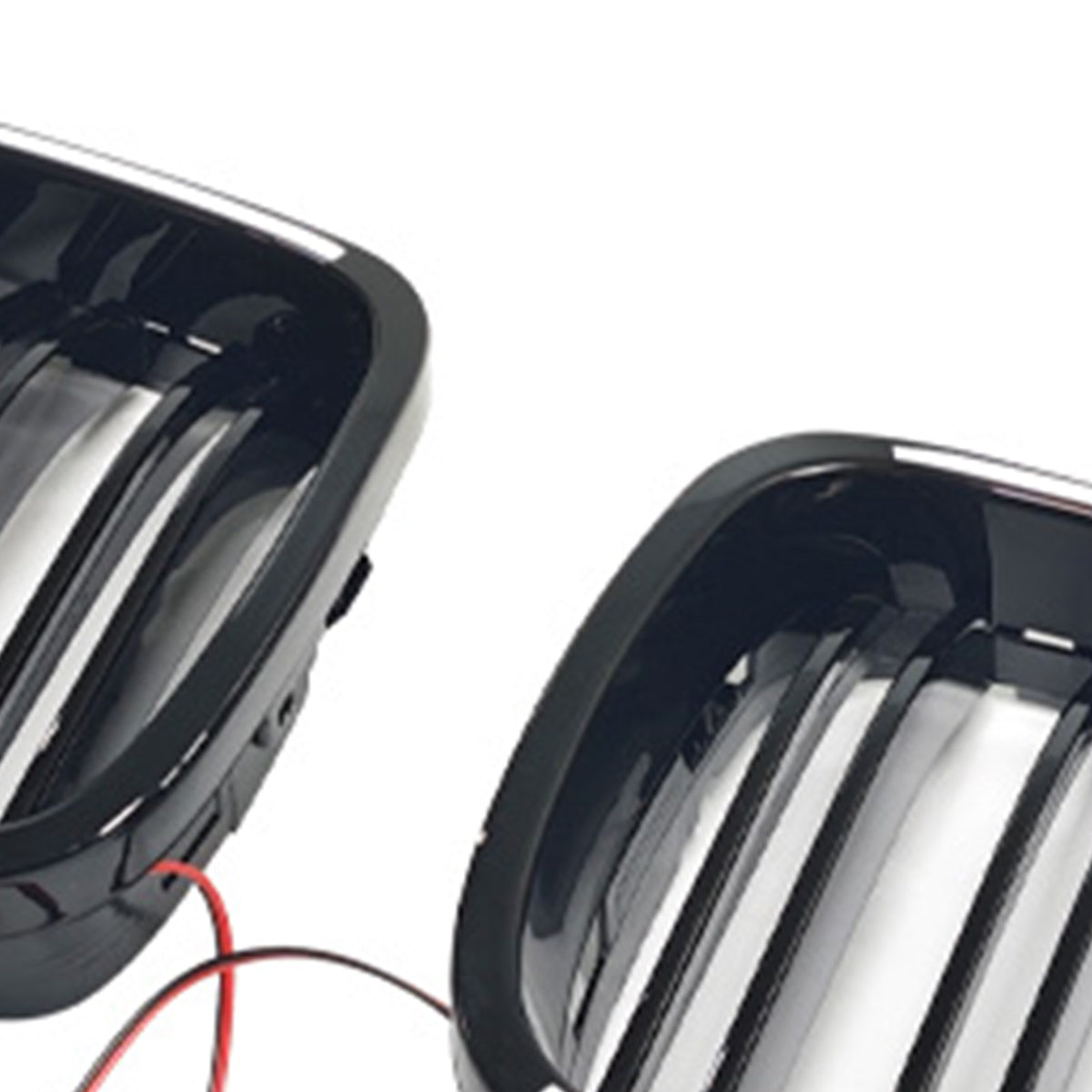 1995-2003 BMW 5-Series E39 Sedan Gloss Black Front Kidney Grill Grille W/LED Generic