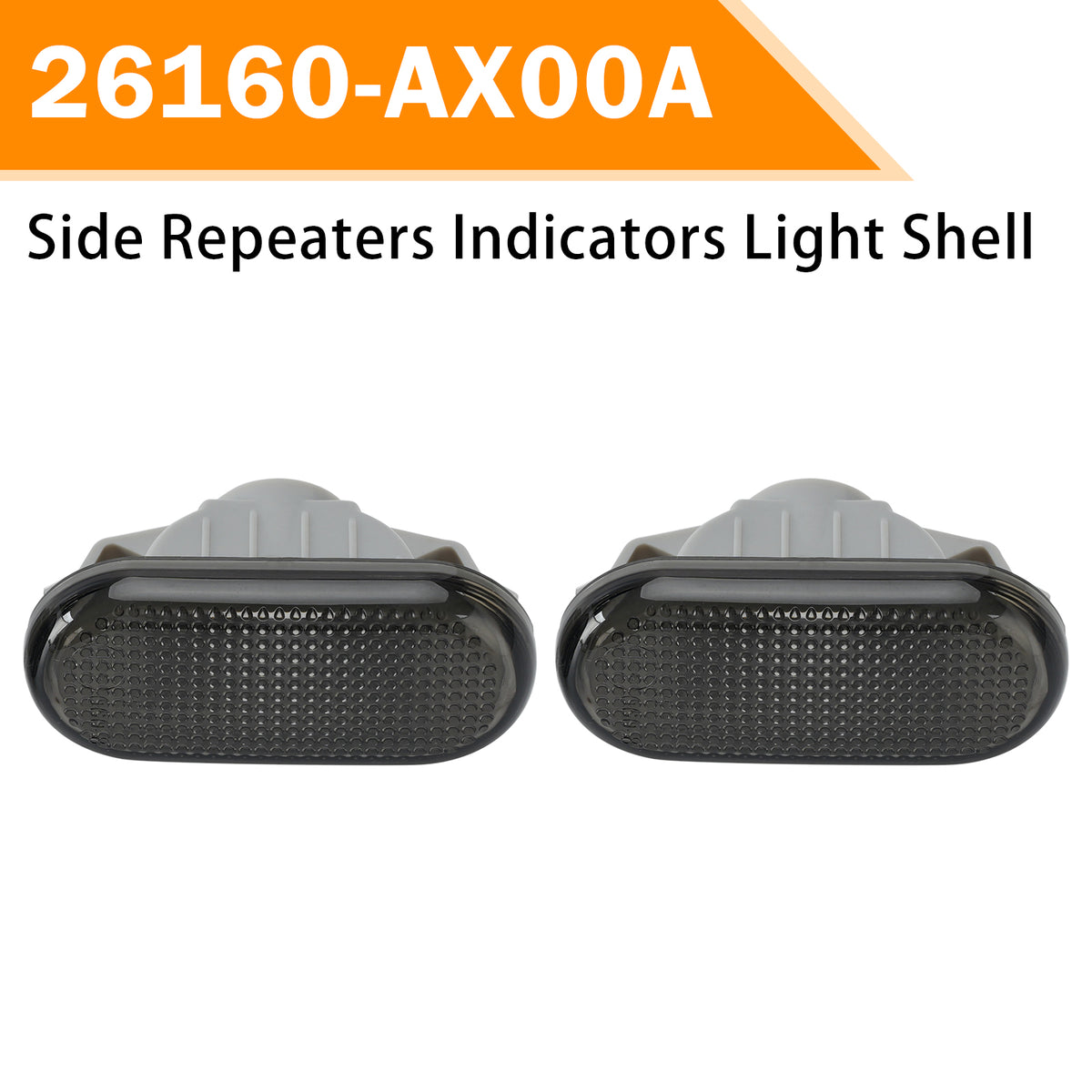 2002-2008 Nissan 350Z Coupe (Z33) Side Repeaters Indicators Light Shell Case Smoked 26160-AX00A Generic