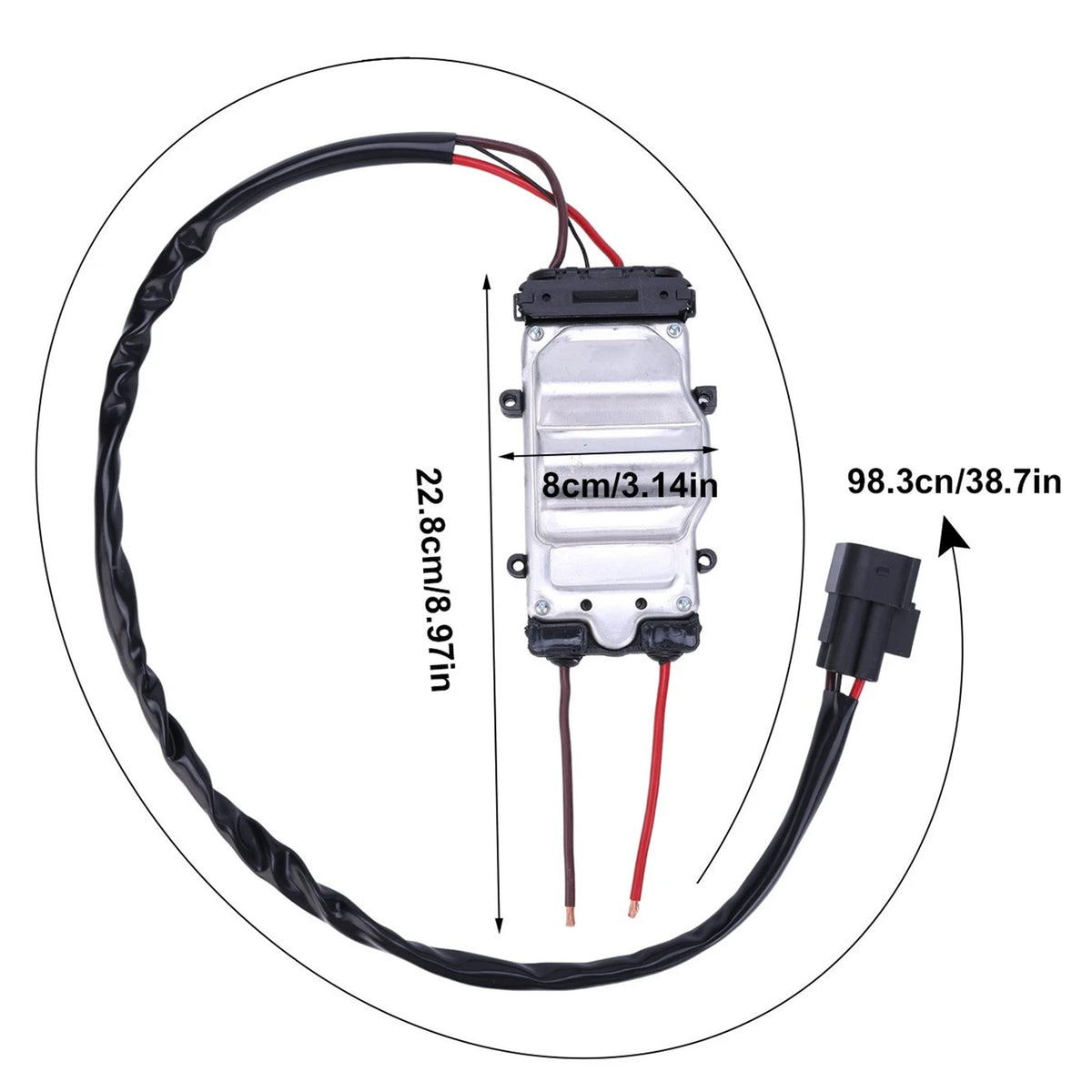 2006-2013 BMW 3 Series Cabriolet E93 2.0L Radiator Fan Control Module 1137328144 7328144 Generic