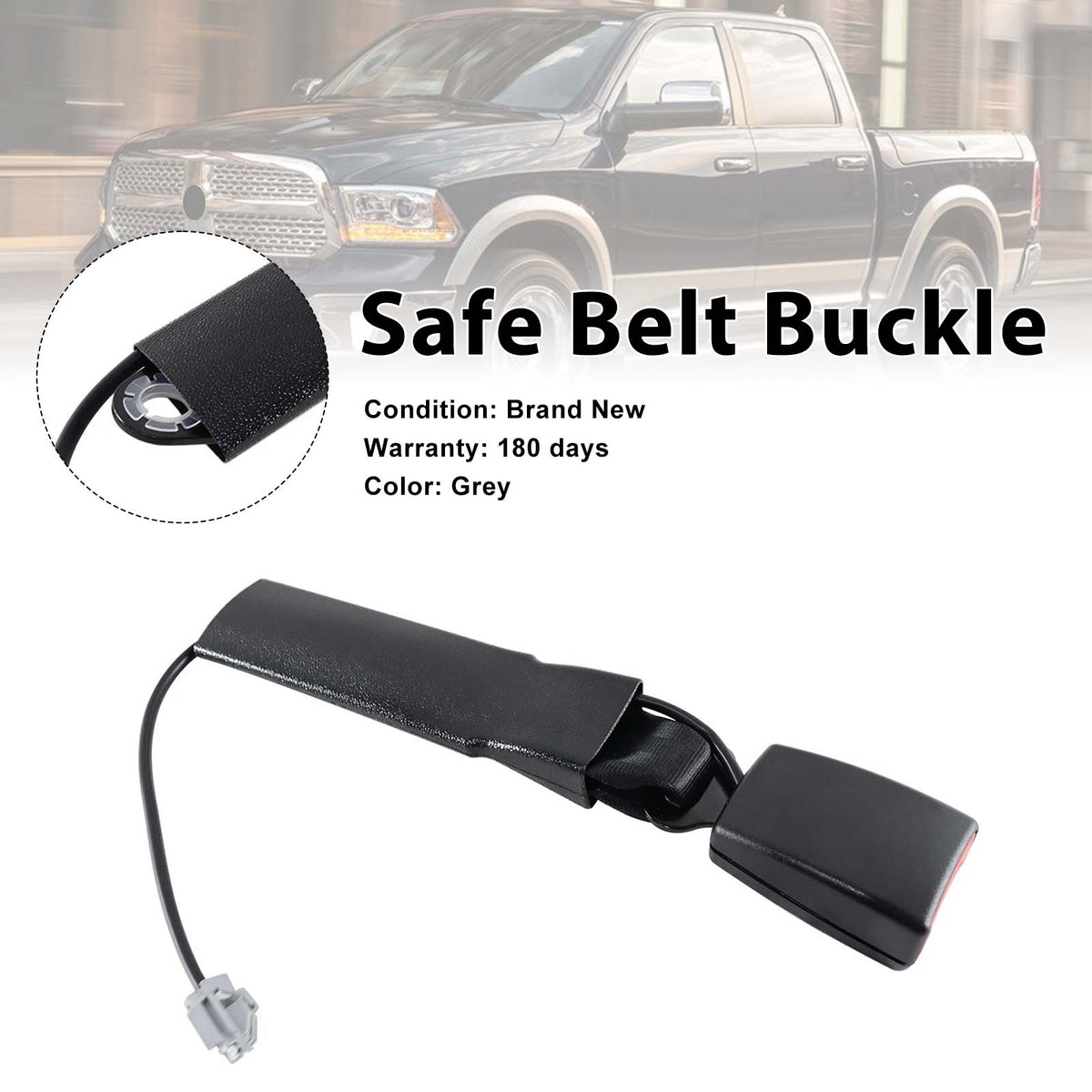 2013-2018 Dodge Ram 1500 Front Right Inner Seat Belt Buckle 1WM991X9AC 1WM991X9AB Generic