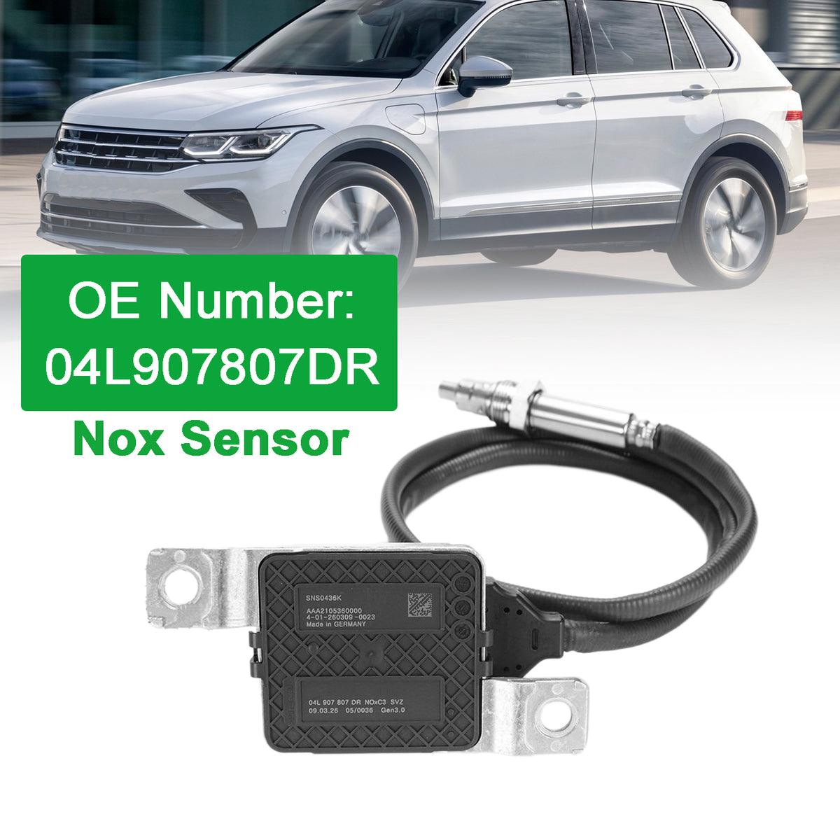 VW 04L907807DR SNS0436K Nitrogen Oxide NOx Sensor Generic