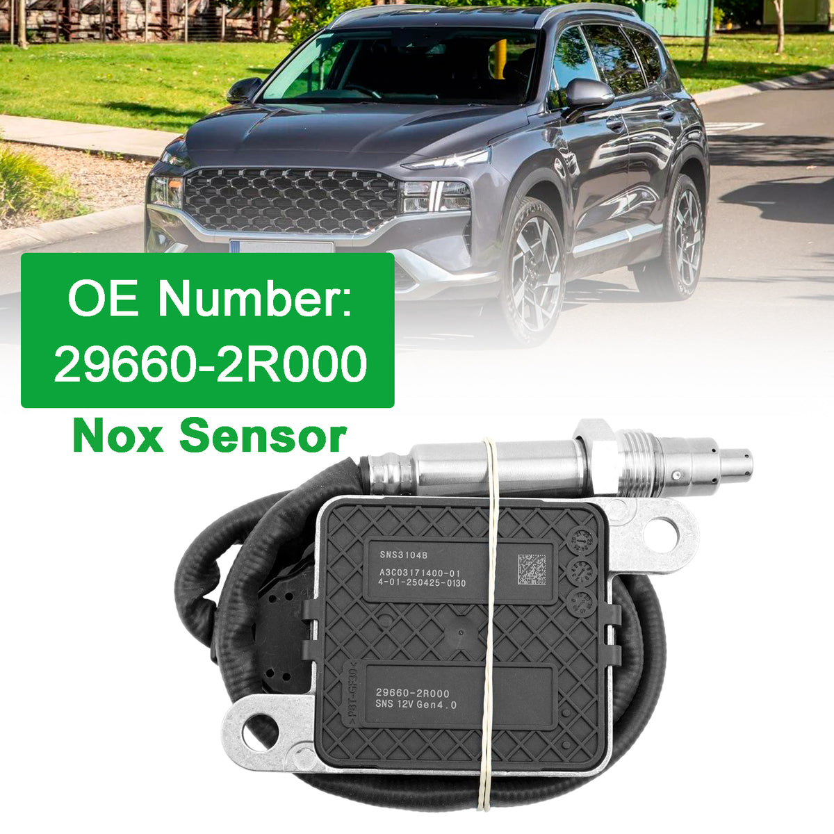 2020- Hyundai Kia Sorento 29660-2R000 Nitrogen NOx Sensor SNS3104B Generic